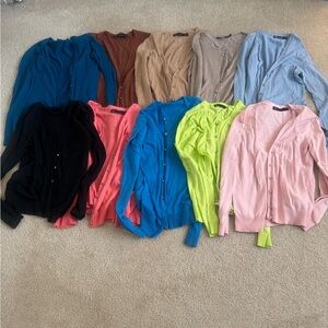 New York & Company Pink Cardigan